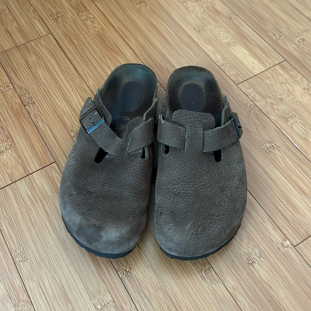 Birkenstock Clogs, Oiled Leather Soft Footbed - Picture 2 of 4